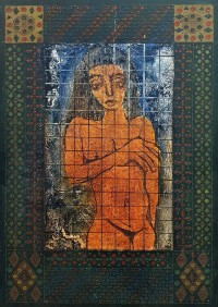 Akram Dost Baloch, 23 x 35 Inch, Engraved on Board, Figurative Painting, AC-ABD-100